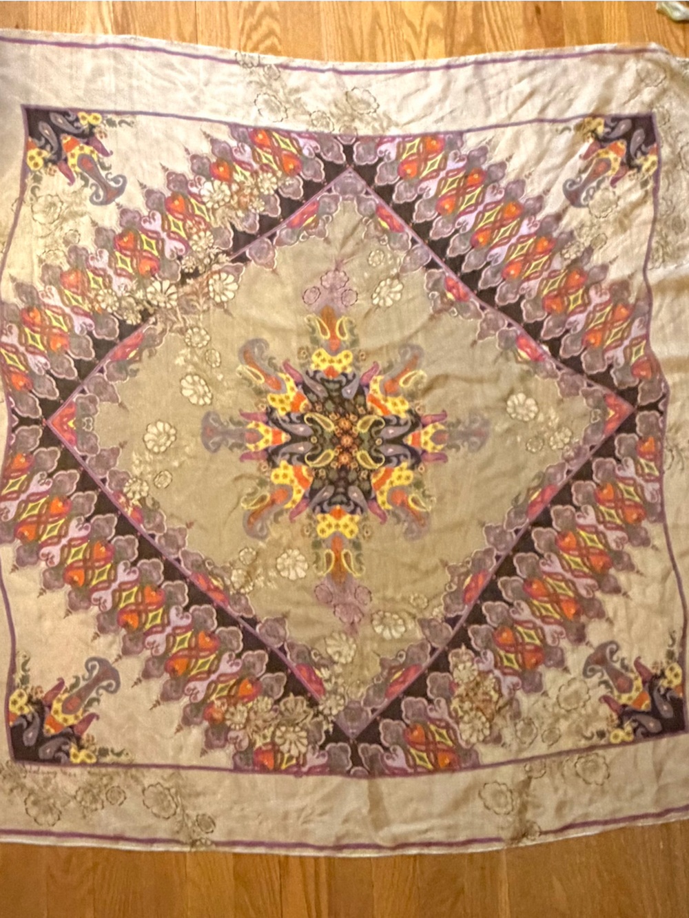 Johnny Was Petra Silk Scarf Designer Wrap